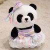 Cute Princess Style Skirt Red Panda Doll Plush Toy Black And White Panda Doll Girl Soothing Rag Doll