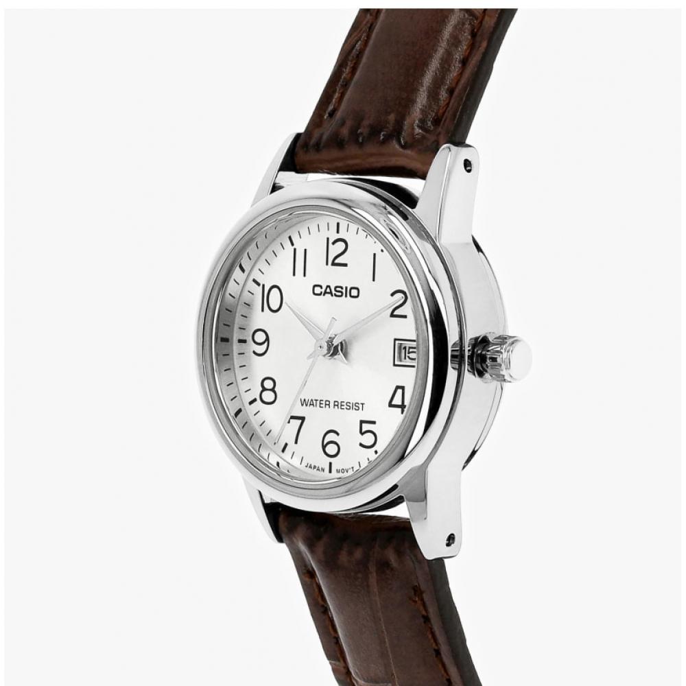 Casio Ltp V002l 7b2udf Ltp V002l 7b2 Аналоговые Студенческие Женские Кожаные Часы