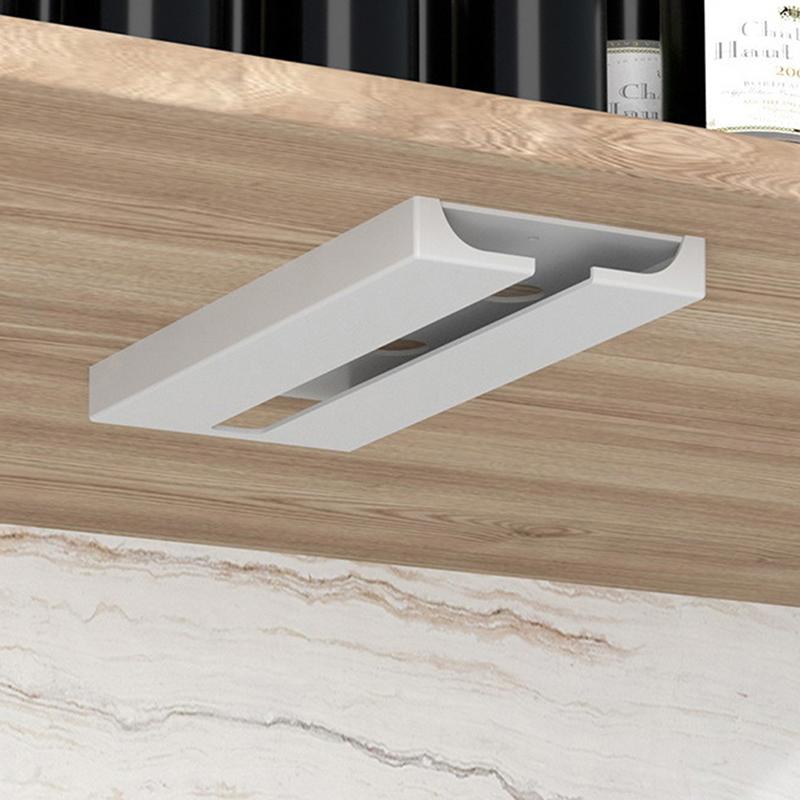 Подвесной держатель для кухонного шкафа с бесплатной перфорацией, подставка для бокалов для вина, многофункциональная классификация, держатель для бокалов и стеклянных чашек