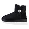 Bailey Button Bling Sheepskin Теплые Простые Удобные Зимние Сапоги Женские Сапоги Черные 1016554-BLK