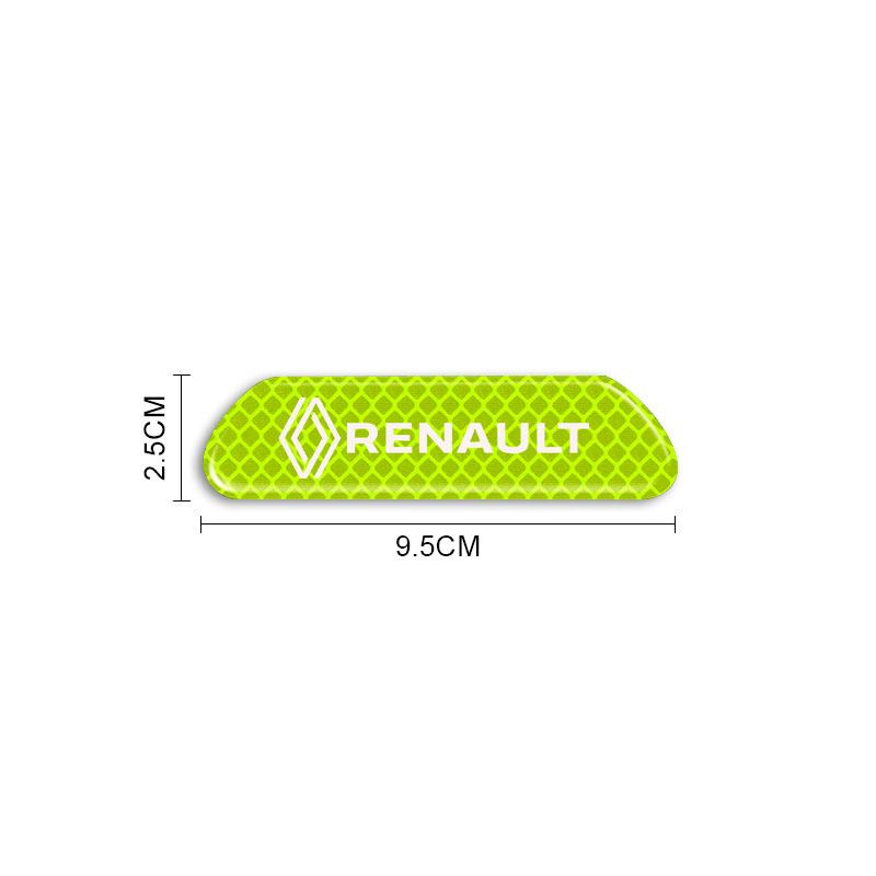 2026 Горячие Для Renault Колпаки на колеса 4 шт. Отражающие полосы на двери автомобиля Предупреждающие наклейки безопасности Для Renault Koleos QM5 QM6 Scenic Megane