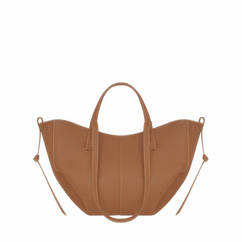 Оригинальная женская большая сумка-тоут Polene из коровьей кожи с плиссированным дизайном – модная сумка на плечо и подмышку.