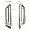 Universal 2Pcs Chrome Car SUV Air Flow Fender Side Vent Decoration Sticker Automotive General Decorative Tuyere Car Sticker