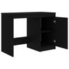 vidaXL Schreibtisch Schwarz 100x50x76 cm Holzwerkstoff