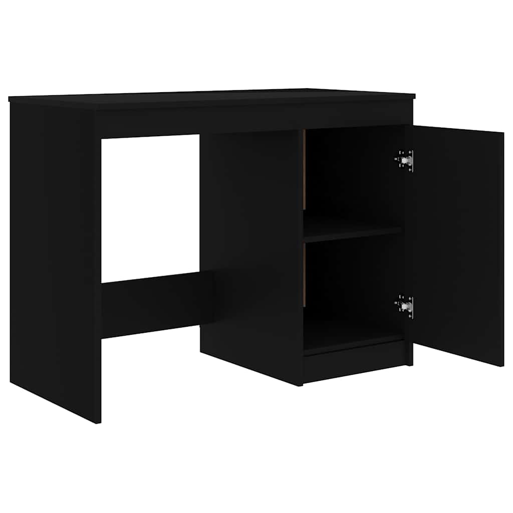 vidaXL Schreibtisch Schwarz 100x50x76 cm Holzwerkstoff