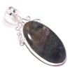 Blue Fire Labradorite Gemstone Pendant Handmade Engagement Jewelry 2.1" B9s80