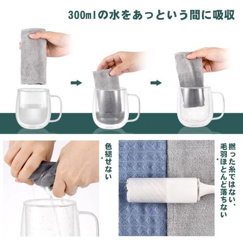 VKCHEF Microfiber Cloths, Thick, Highly Absorbent, Quick-Drying, for Cleaning, Kitchen, Commercial Use, Car Washing, Mopping, Dish Cloths, Window and