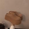 Женские шлепанцы на платформе с высоким каблуком и открытым мысом - Новый стиль, сетчатая ткань, цельные ленивые туфли, Devotion