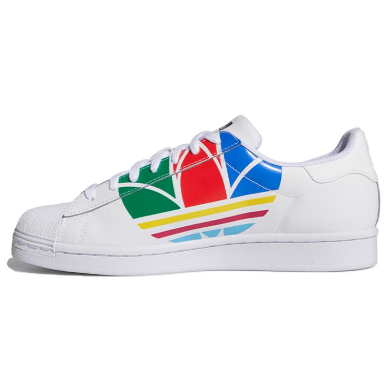 adidas Кроссовки Superstar Pure 'Colorful Trefoil Cloud White' FU9519