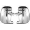 Chrome Side Mirror Cover For 1999-2007 Ford Super Duty F-250 F-350 F-450 F-550 (For Mirror WITHOUT Turn Signal)