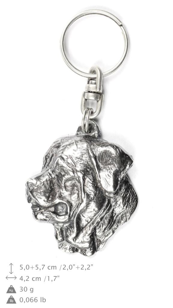 Tosa Inu, Tosa-Inu, Mastif Japoński - Posrebrzany Brelok Z Psem, Ozdoba Torebki, Zawieszka Do Plecaka Marki Art-Dog