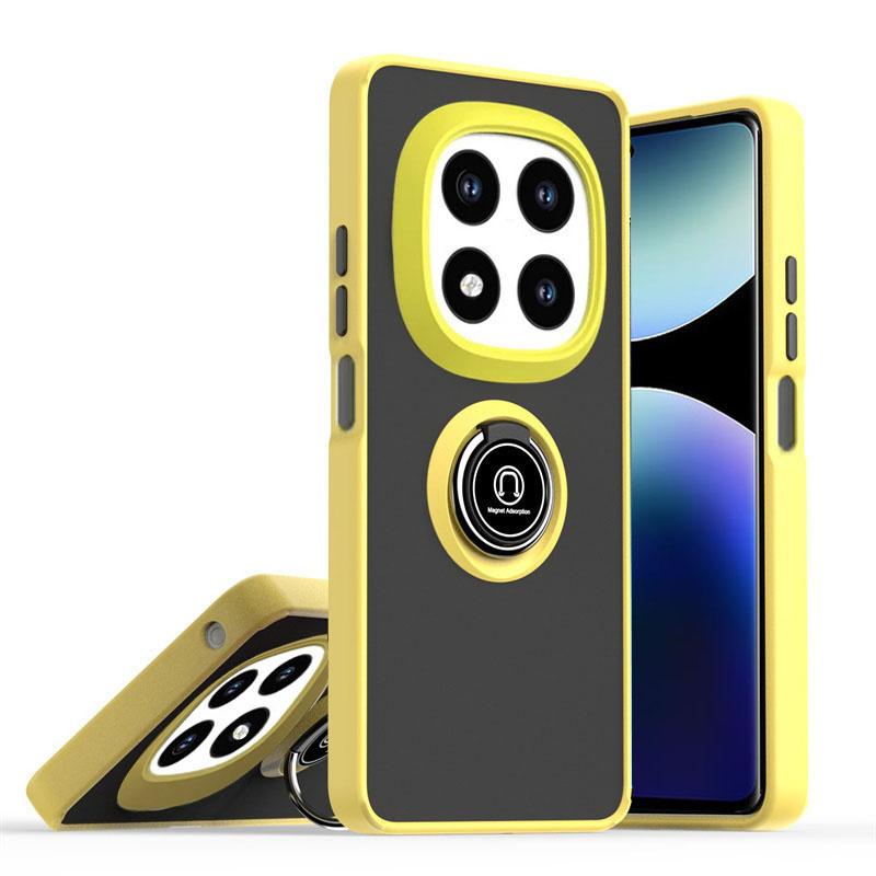 Чехол Armor Matte Magnetic для Xiaomi Redmi Note 14 13 8 Pro Plus 12 Turbo 10 8T 5G Ring Holder Phone Cases Redmi 14C 13C Cover