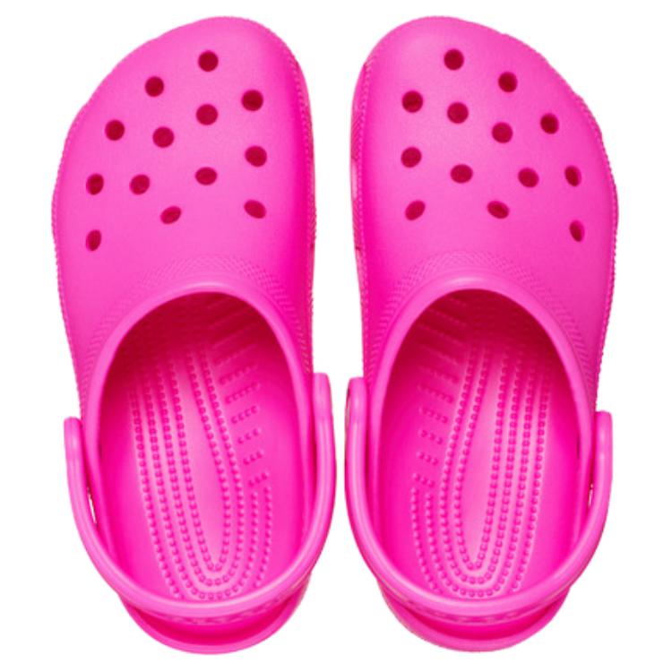 Crocs Классические клоги Простая мода Классическая удобная обувь унисекс Ярко-розовый 10001-6TW