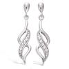 [I9847] - Silver Earrings 'Déesse' Silver White (rhodium-plated) - 30x8 Mm