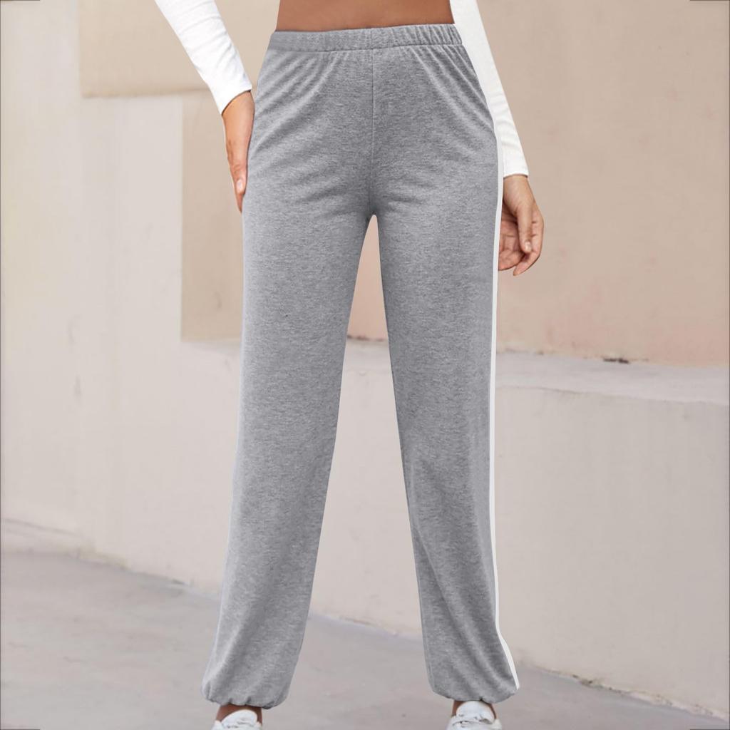 Женские летние новые однотонные повседневные спортивные штаны с высокой талией и свободным поясом, брюки с капюшоном и поясом