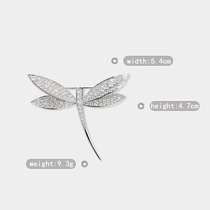 Высококачественная циркониевая брошь в виде стрекозы от наложницы Силян — элегантный аксессуар для костюма