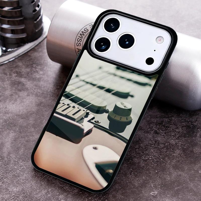 Ретро гитара музыкальный чехол для телефона для iPhone 17 16 15 Pro Max Air 14 13 12 11 Plus Ударопрочный Capa Чехол