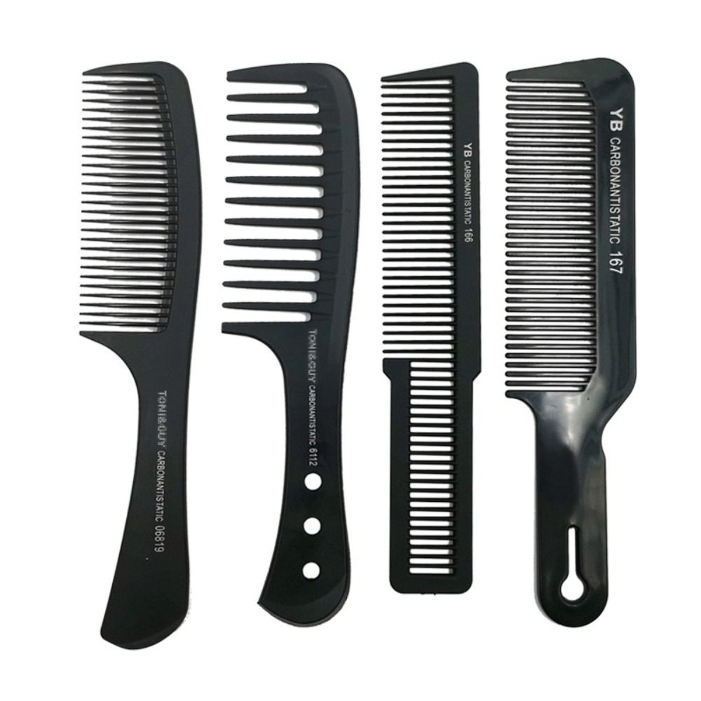 Черный гребень для стрижки волос Пластиковый парикмахерский гребень Парикмахерские профессиональные парикмахерские расчески для мужчин/женщин