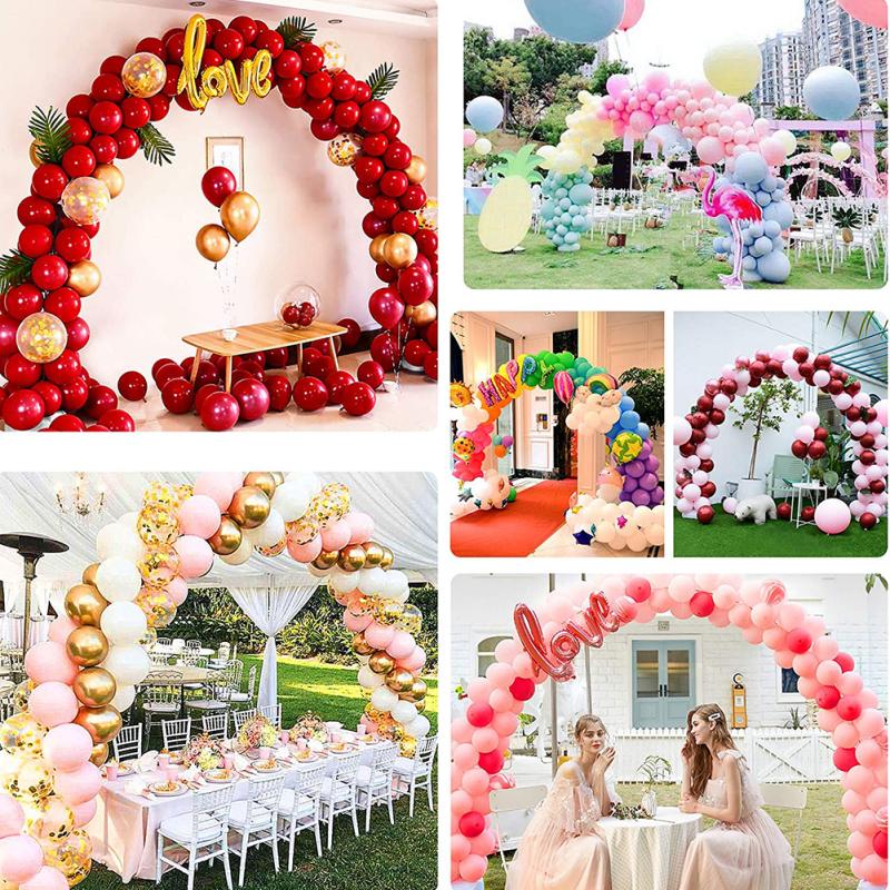 Комплект арки из воздушных шаров Регулируемая подставка для арки из воздушных шаров для украшения свадьбы, выпускного, дня рождения