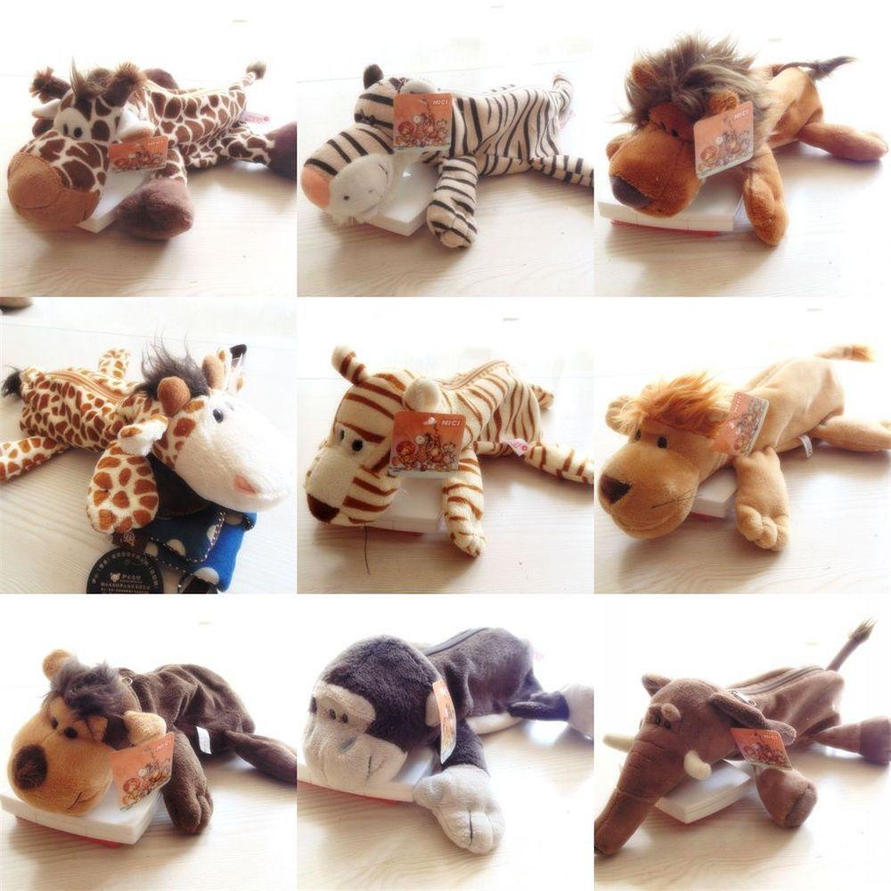 Животное Слон Студенческий Пенал Косметичка Плюшевые Пеналы Пенал Сумка для Канцелярских Принадлежностей