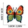 New Art Butterfly Embroidery Cloth Sticker Computer Embroidery Label Cartoon Zhang Zai Sun Embroidery Sticker Bus