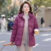 Mom Winter Down Cotton-padded Clothes In the Elderly Female Mother Piled Thickened Cotton-padded Jacket Old Lady Hooded Cotton-padded Jacket
