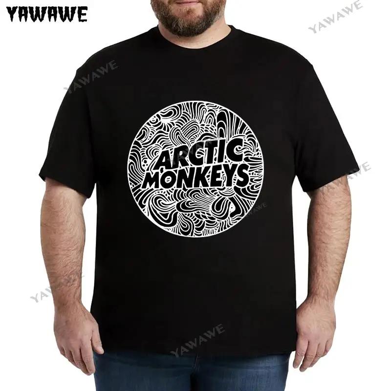 Футболка мужская с круглым вырезом горячая распродажа новинка лето Arctic Monkeys Рок-музыкальная группа винтажные футболки мужская хлопковая футболка большего размера
