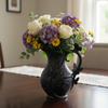 Modern black butterfly vase for flowers, elegant design
