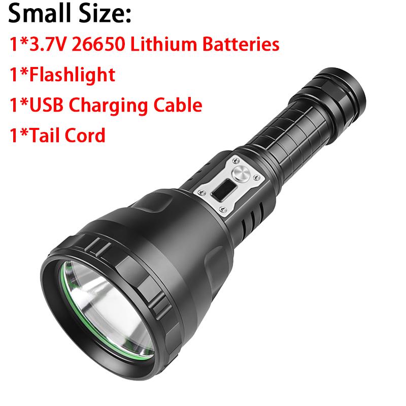 XHP90 LED High Power USB Rechargeable Flashlight Light Tactical Camping Personal 26650 Strong Battery Mini Powerful Flashlights