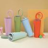 24/30oz Type Circular Handle 304 Stainless Steel Insulated Thermos Bottle Office Folding Straw Cup High Beauty Handheld Cup