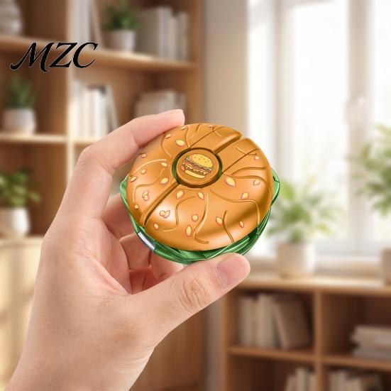 Children Sensory Toy Transforming Robot Fidget Spinner Toy, Burger Cake Pizza Spinning for Transformation Stress Relief, Fingertip Gyroscope