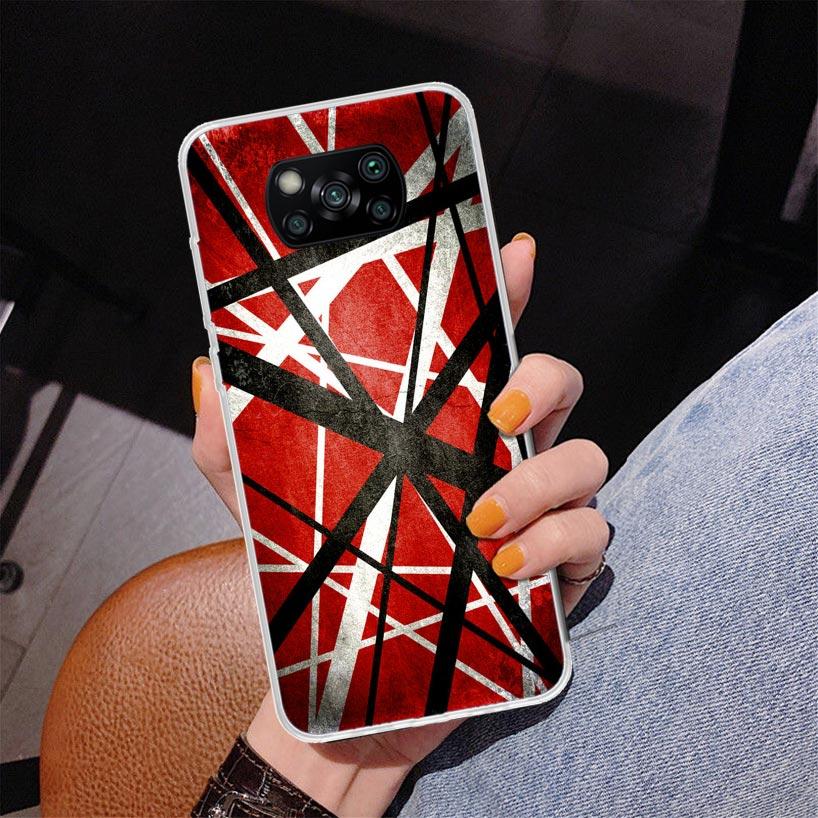 Eddie Van Halen Graphic Guitar Phone Case For Xiaomi Poco X7 X6 X5 Pro F7 Ultra Redmi 15C 15 13C 13 12C 12 10 10A 10C 9 9A 9C 9T