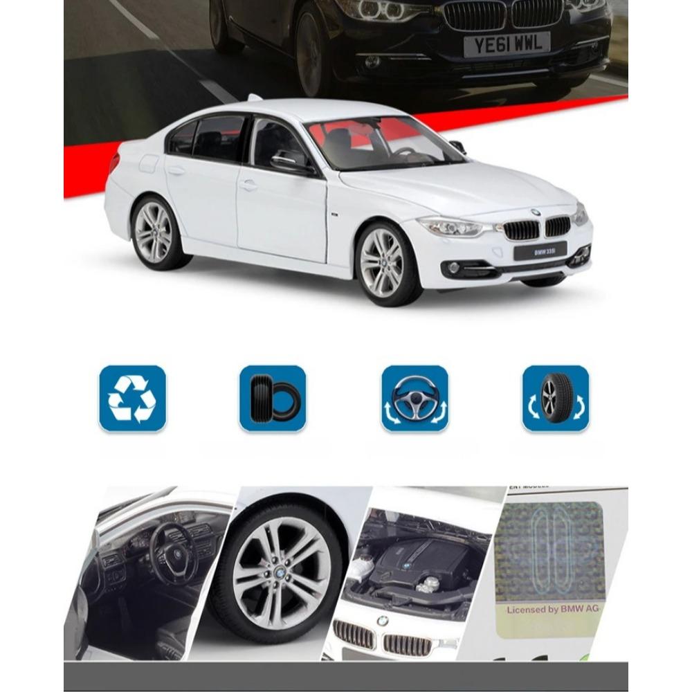 Welly 1/24 BMW 335i Сплавная Миниатюрная Модель Автомобиля Литой Металлический Масштабная Модель Автомобиля Литой Металлический Статическая Коллекция Детская Игрушечная Машина