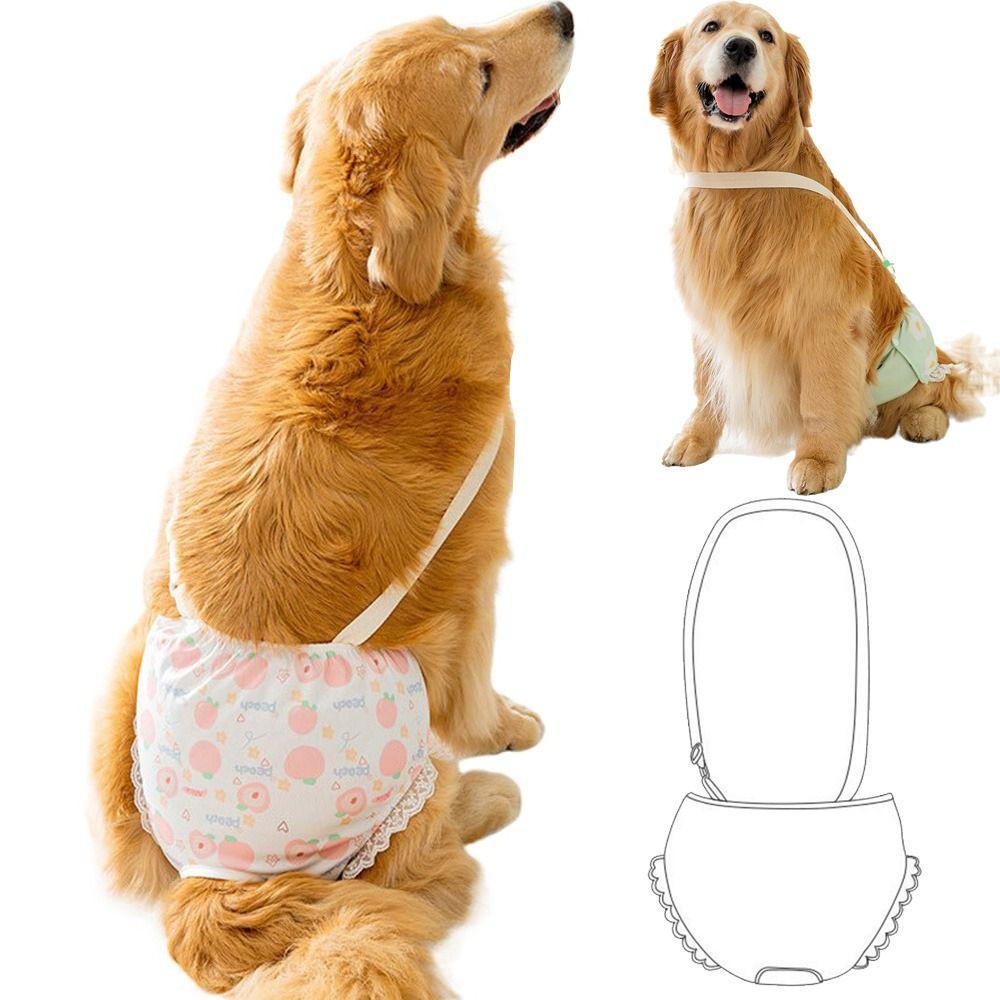 Reusable Female Pet Sanitary Panties Breathable Large Dogs Safety Diapers Medium Dogs