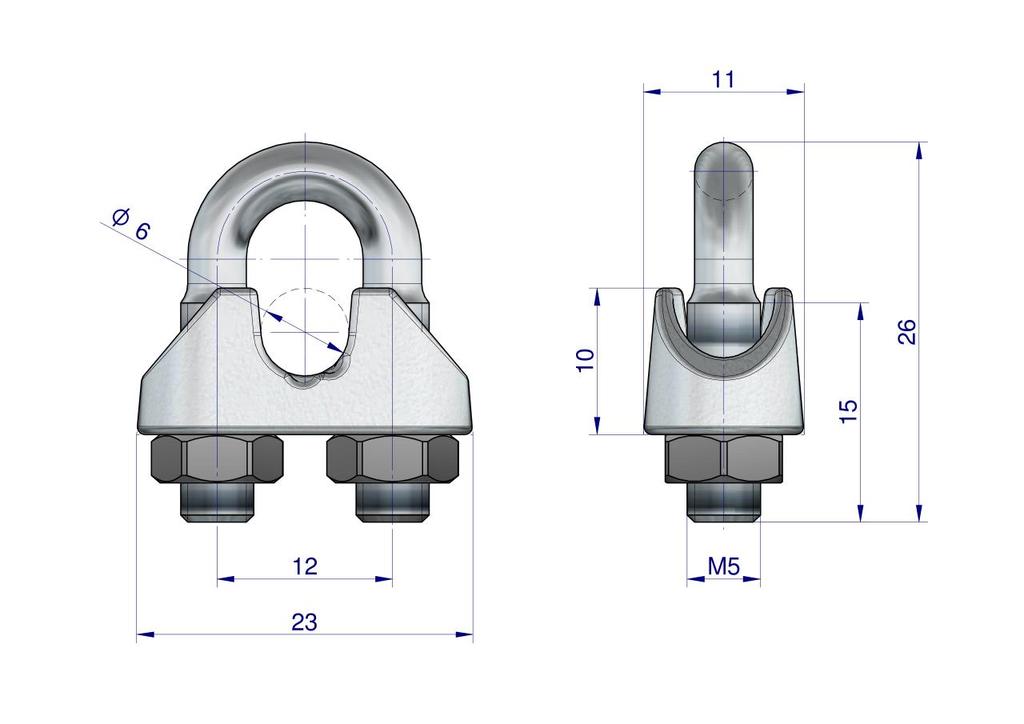 Zacisk Linki Stalowej 6Mm Teger, (Sprzedawane Po 10)