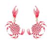 1 пара модных сережек в виде животных, креативные украшения для ушей, высококачественные серьги-крабы, подарок