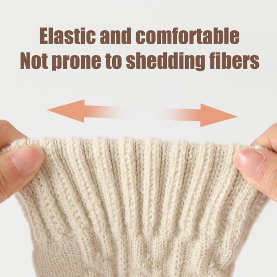 Thick Warm Knitted Gloves Windproof Touch Screen Winter Gloves for Riding Skiing Men Women Keep Warm Mittens