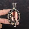 Red Snakeskin Jasper Pendant Copper Wire Wrapped Pendant Gemstone Pendant Copper Jewelry For Gift Amazing Pendant Handmade Wire Wrap Jewelry