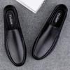 FashionWedding Dres Moccasins Footwear Men Office Loafers All-match Man Casual Shoes Genuine Leather Slip On Male Lightweight Shoes