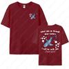 When You Go Through Deep Waters Printing Tshirt Christian Bible Verse Shirt Whale Shark Ocean Lover Gift Isaiah 432 Cotton Tees