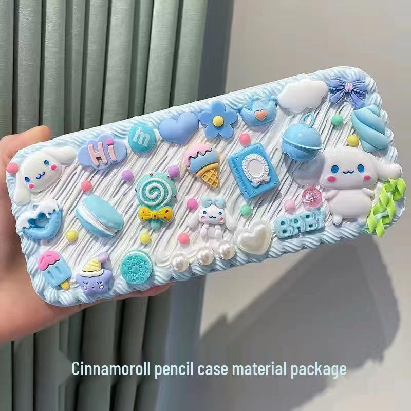 Набор для пенала из кремового клея ручной работы – Креативный и милый набор студенческой канцелярии