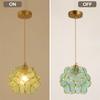 Стеклянные подвесные светильники Светодиодный потолочный светильник Домашний декор Люстра Подвесной цветочный фонарь Подвесные люстры Светильник кухонный остров