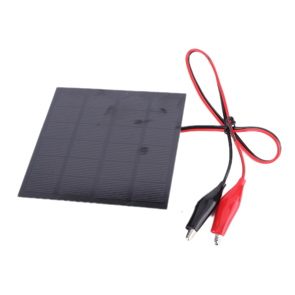 2W 6V Solar Panel Module with Clip DIY Solar Charging Board for Toys Lamp Charger