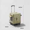 Large Capacity Pet Suitcase with Adjustable Portable Travel Cat Bag Breathable Cat Stroller Waterproof PU Cats Box for Outdoor