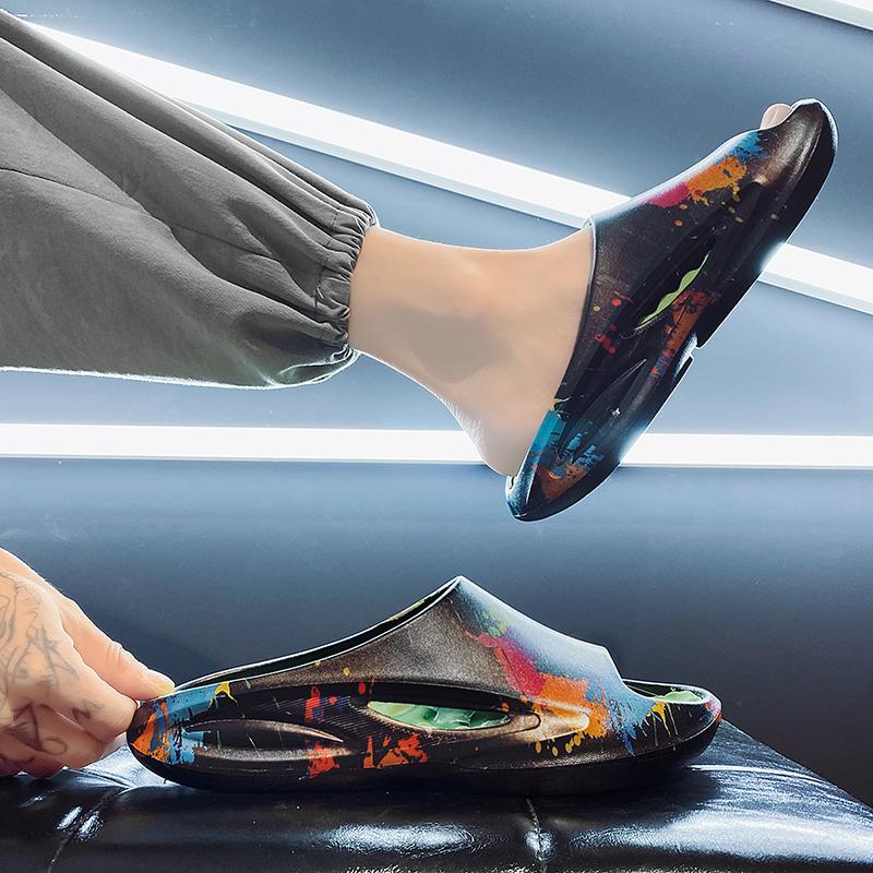 Летние нескользящие износостойкие дышащие повседневные сандалии и тапочки Модные легкие тапочки из ЭВА Пляжная обувь