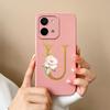 Чехол для Vivo Y28 4G 5G Цветочный рисунок 26 Букв Жидкий силикон ТПУ Задняя крышка для VivoY28 4G 5G Продвинутое ощущение Чехол для пары Оболочка