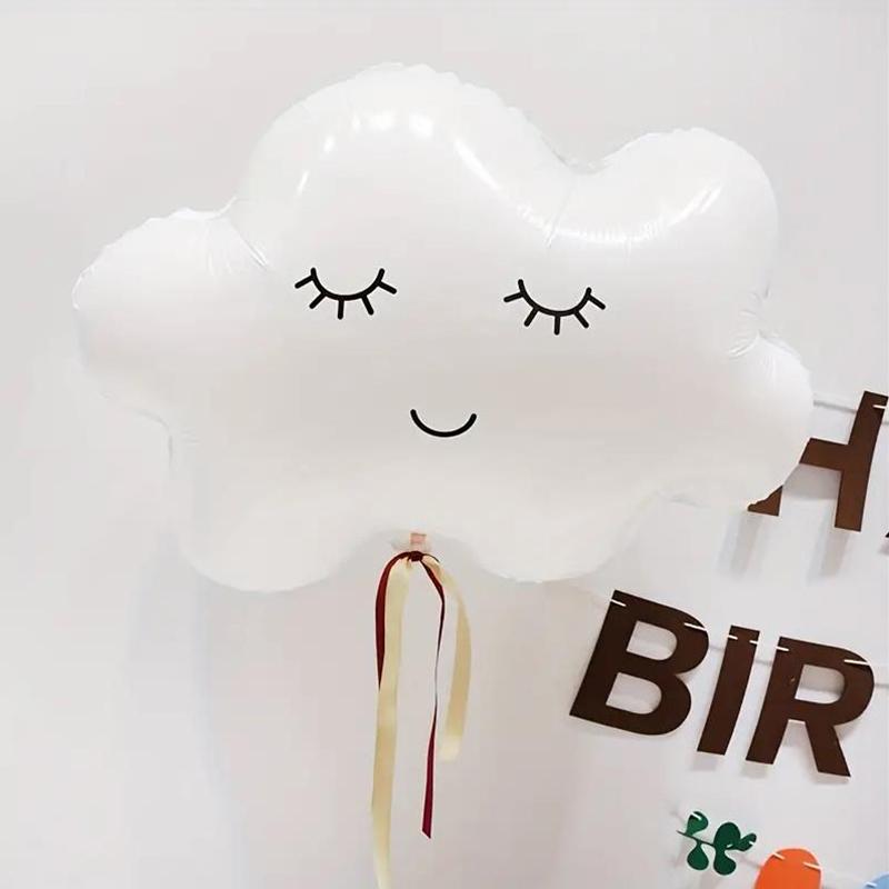 Набор из 8 воздушных шаров с радужным единорогом и белым облаком, набор украшений для дня рождения