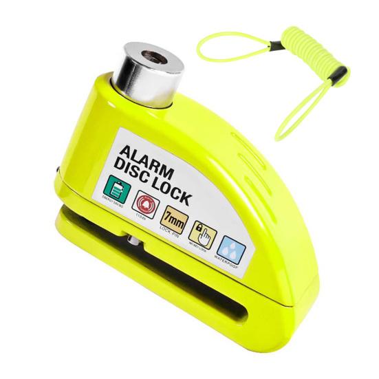 Bike Disc Brake Lock with Warning Rope High Decibels Anti-Theft Alarm Heavy Duty