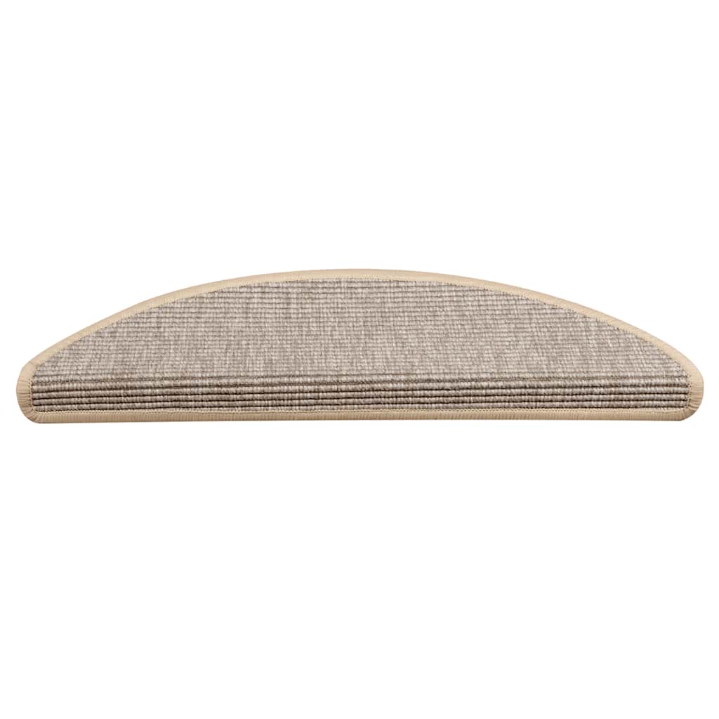 Stair Treads 15 pcs. 56 x 17 x 3 cm Silver Semi Round