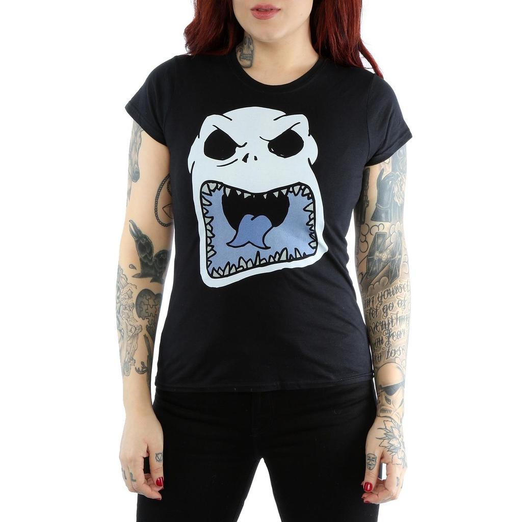 Disney Womens/Ladies Nightmare Before Christmas Jack Skellington Scary Face Cotton T-Shirt